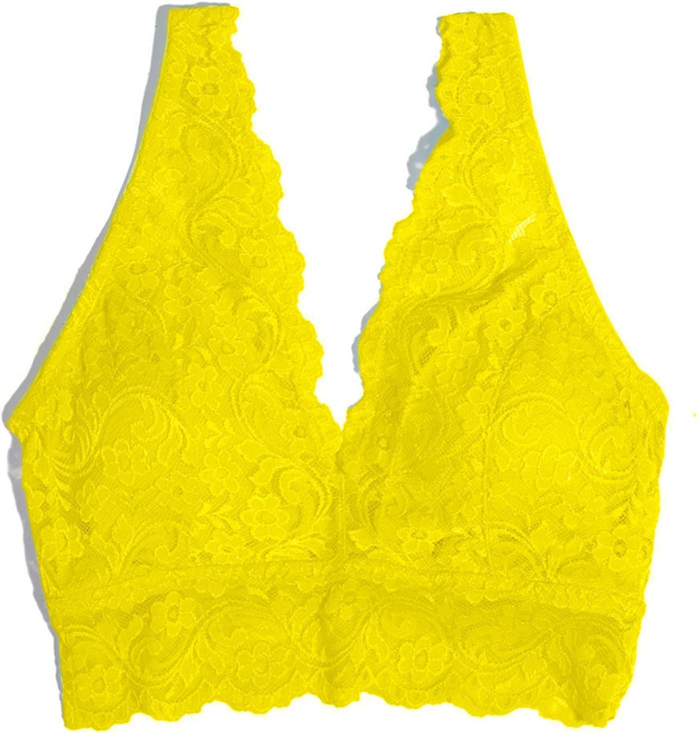 imageSmart ampamp Sexy Womens Signature Lace Deep V BraletteCabana Banana 1 Pack