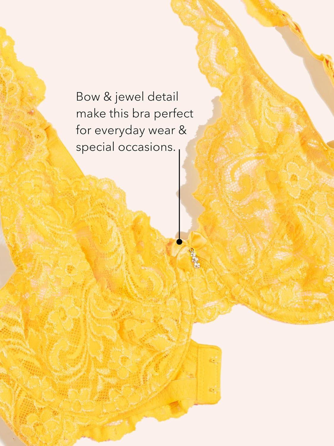 imageSmart amp Sexy Womens Signature Lace UnlinedUnderwire BraDaffodil