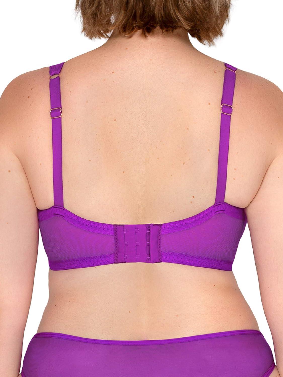 imageSmart amp Sexy Womens Mesh Plunge Bra available in single and 2 PacksFierce Violet Mesh