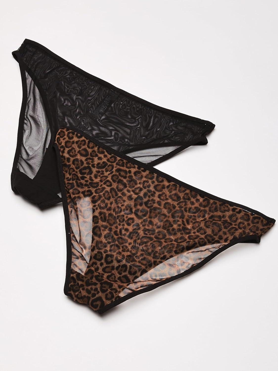 imageSmart amp Sexy womens Mesh amp Lace Thong Panties Available in Multi PacksIndigo