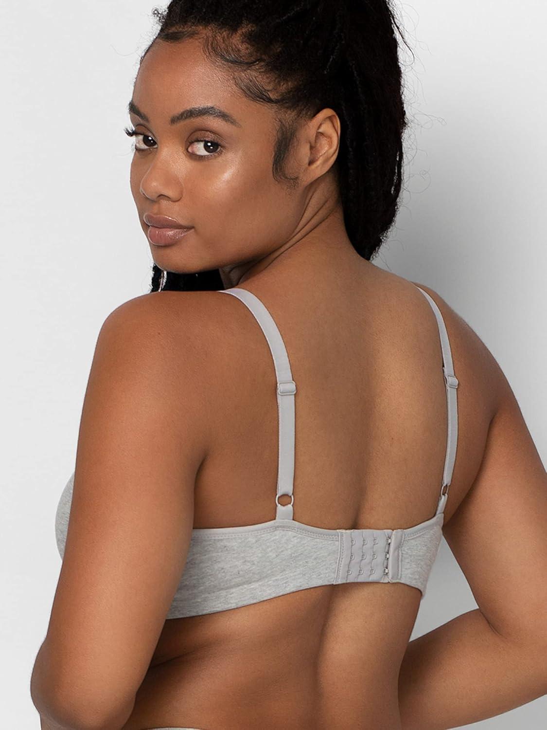 imageSmart amp Sexy Womens Cloud Cotton Comfort Collection Scoop Neck Unlined Underwire BraLight Grey Heather