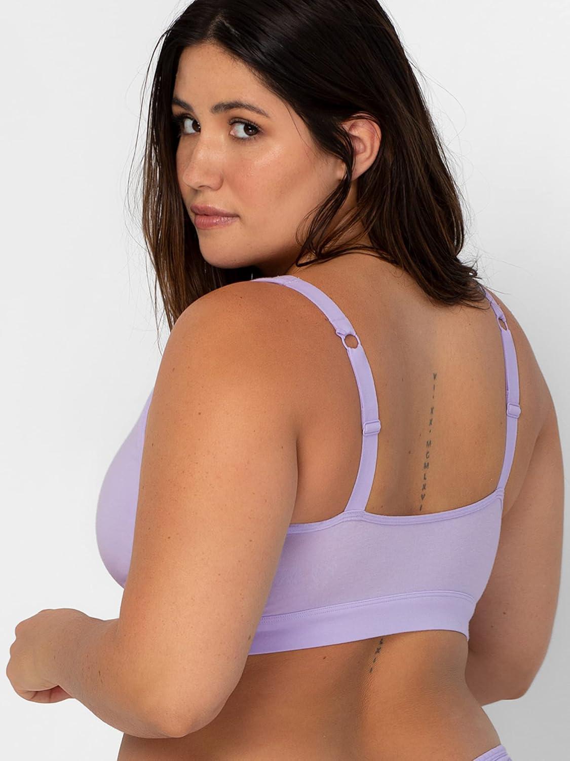 imageSmart amp Sexy Womens Cloud Cotton Comfort Collection BraletteGreyBlackGreyLilac