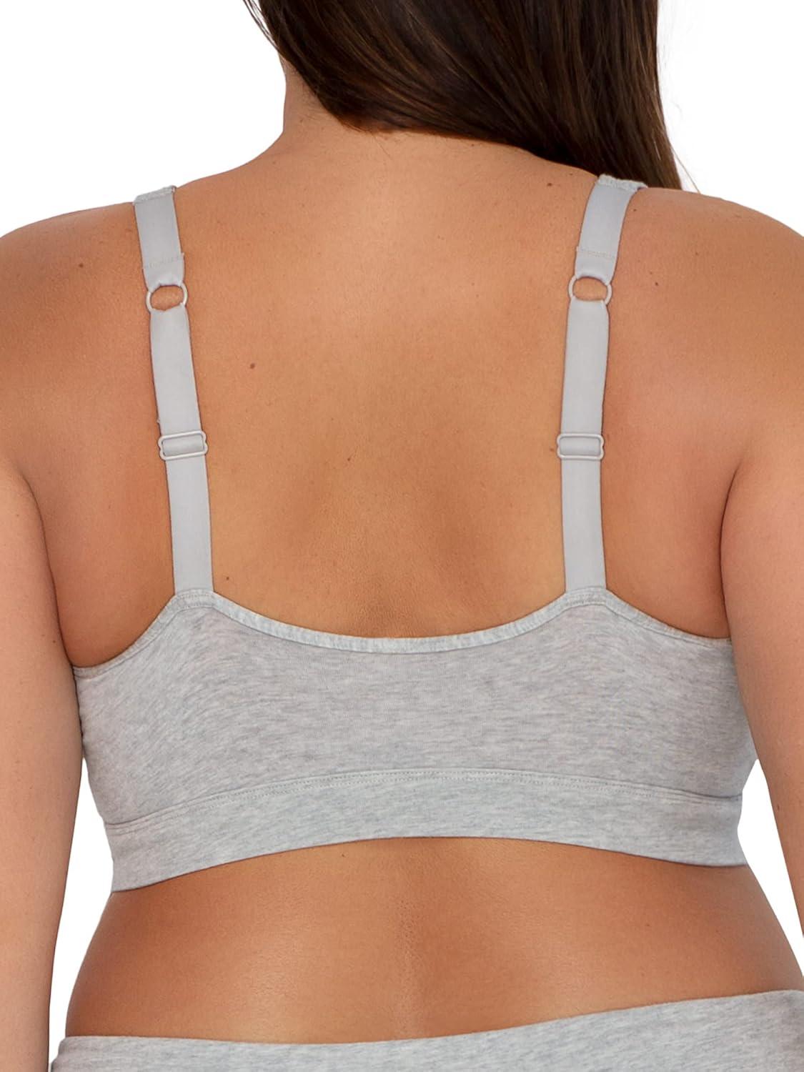 imageSmart amp Sexy Womens Cloud Cotton Comfort Collection BraletteNavy HiglightGrey Heather