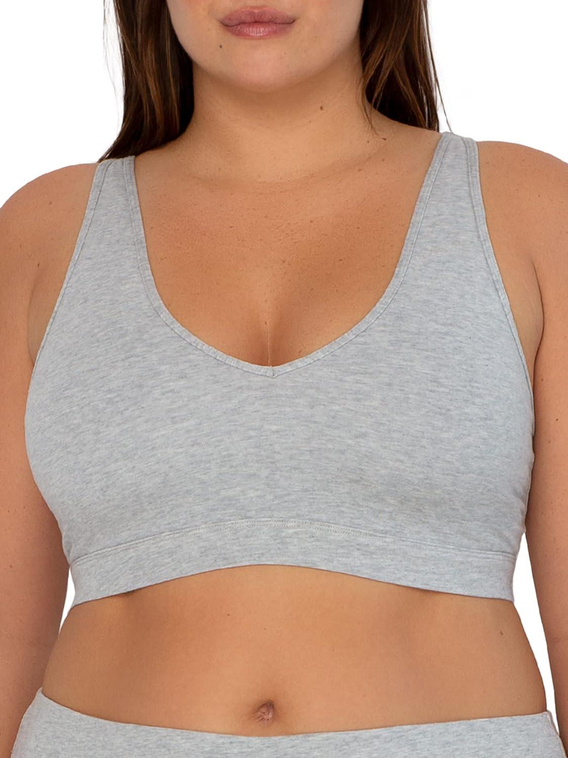 imageSmart amp Sexy Womens Cloud Cotton Comfort Collection BraletteNavy HiglightGrey Heather