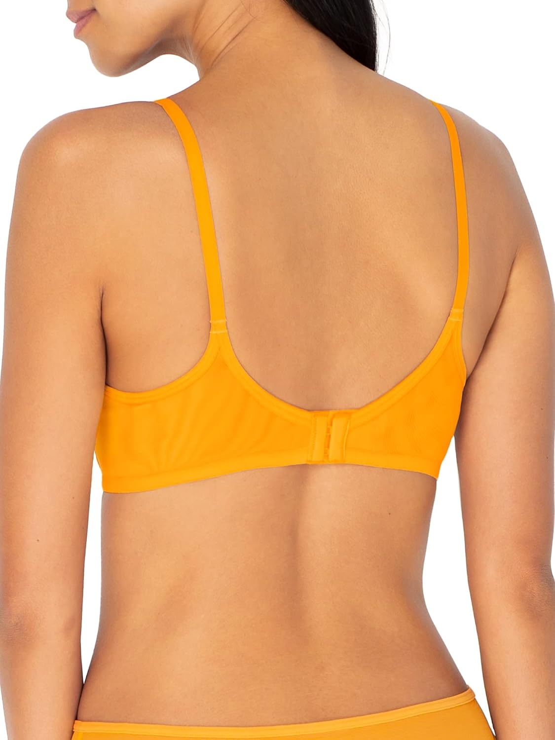 image:imageSmart amp Sexy Womens Sheer Mesh Demi Underwire Bra Sexy amp Comfortable See Through BrasSaffron