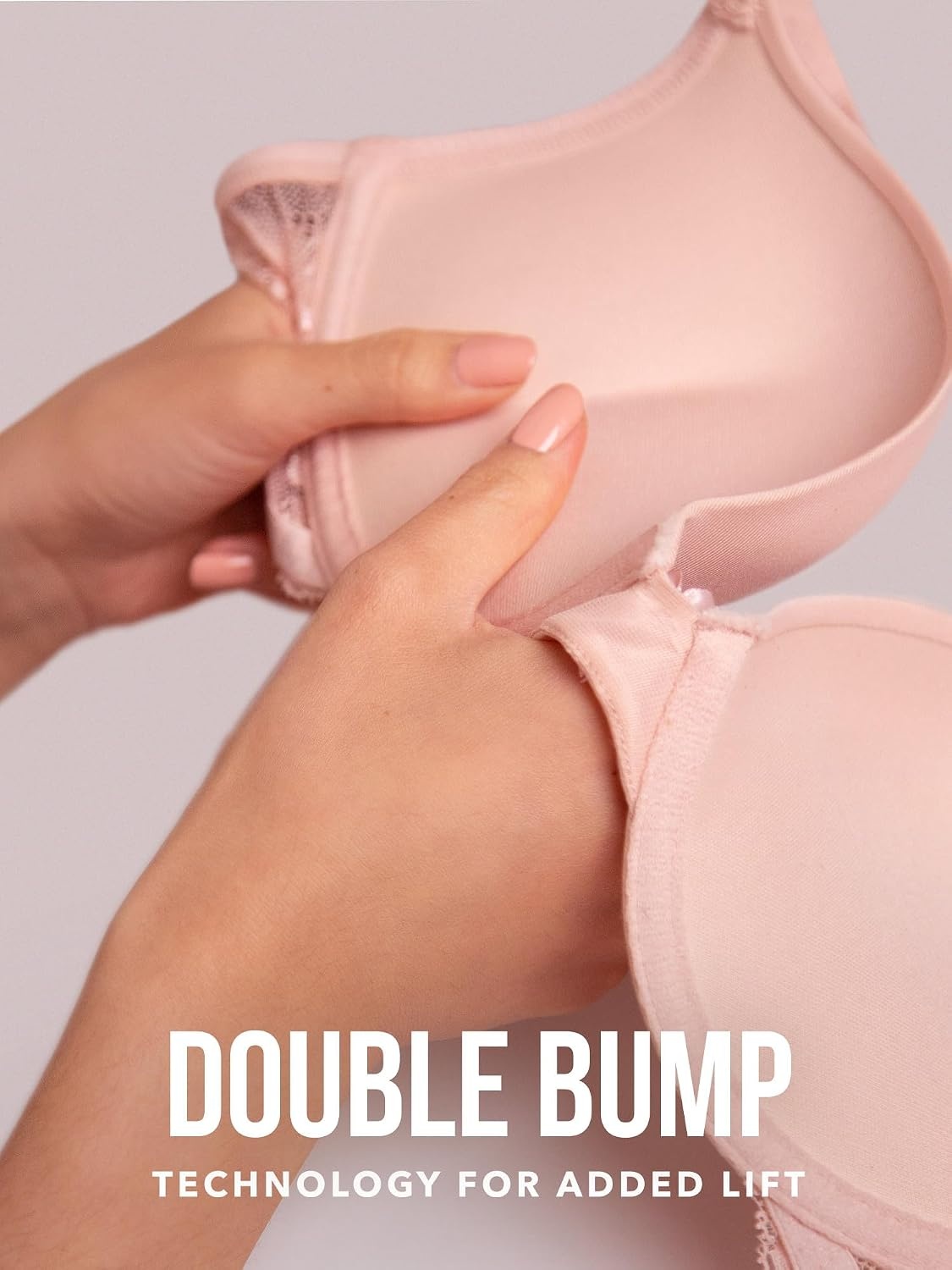 image:imageSmart and Sexy Womens Add 2 Cup Sizes PushUp Bra Maximum Cleavage BraWhite With Lac E Wings